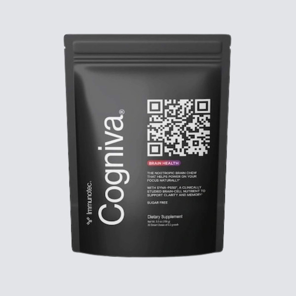 Immunotec COGNIVA with Syna-Ps50 to Support Clarity & Memory Dietary Supplement 30 Smart Chews of 5.2g each