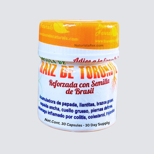 Brands Naturals RAIZ de TORONJIL & BRAZIL Seed (Semilla de Brasil) 30 Capsules - 30 Day Supply