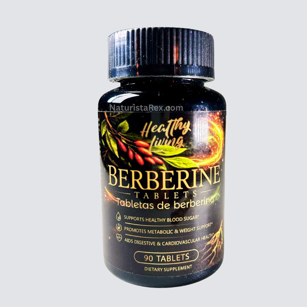 Healthy Living Berberine (Berberina) Promotes METABOLIC & WEIGHT Support 90 Tablets