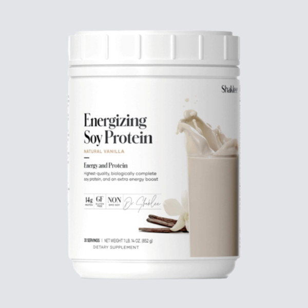 Shaklee Energizing Soy Protein Natural Vanilla 1 lb 14 oz (852g) 30 Servings NON-GMO (28g of Protein)