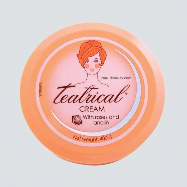 TEATRICAL Cream with Roses & Lanolin (Rosas Lanolina) Natural Face & Body Moisturizer 400g