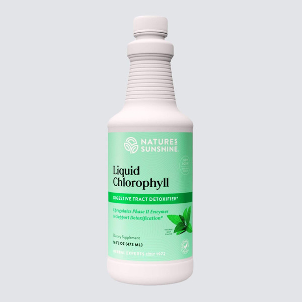Natures Sunshine Liquid Chlorophyll Digestive Tract Detoxifier Dietary Supplement 16 fl oz (473 ML)