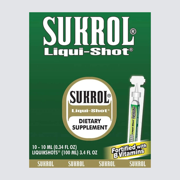 Sukrol Liquid Shot Dietary Supplement 10 Liquidshots 10ML (0.34 Fl oz) Fortified with B Vitamins