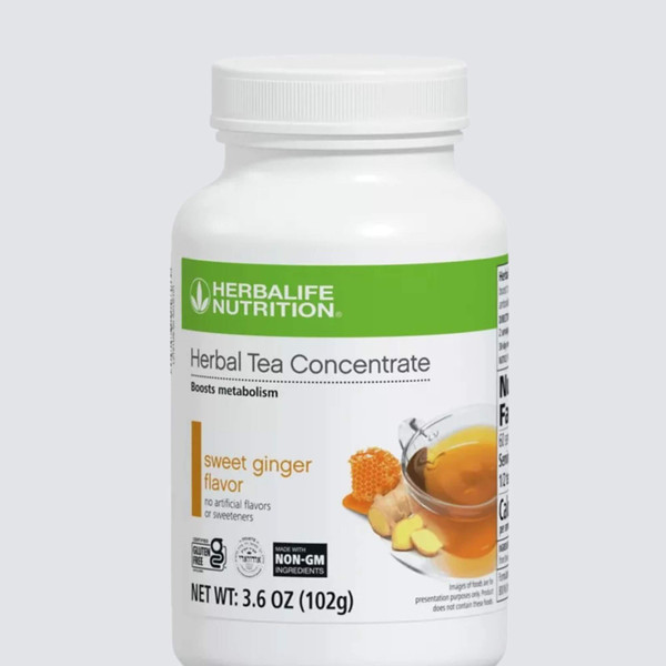Herbalife Herbal Tea Concentrate Boosts Metabolism (Sweet-Ginger) 3.6 OZ (102G)