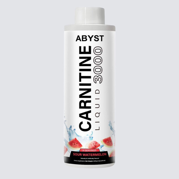 ABYST Carnitine Liquid 3000 Sour Watermelon Dietary Supplement 31 Servings 16 OZ (473ml)