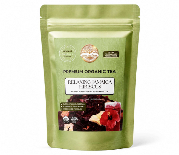 Organic Hibiscus Herbal & Hawaiian Dried Fruit Tea 2oz