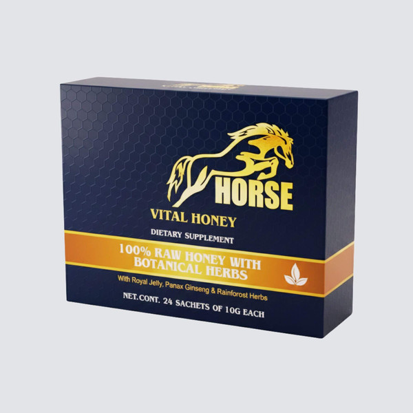 Horse Vital Honey 100% Natural with Botanical Herbs 24 Pack of 10g each