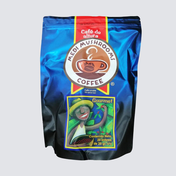 Café Medi Mushrooms con ganoderma 20 Pack Bag