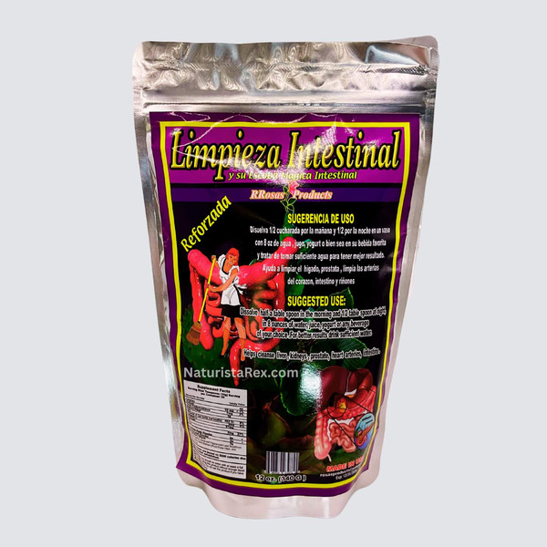 RRosas Products Limpieza Intestinal Powder 12 oz (Y Su Escoba Magica Intestinal) RRosas Products Limpieza Intestinal Powder 12 oz (Y Su Escoba Magica Intestinal)