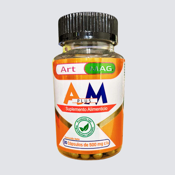 Art MAG Plus Hyaluronic Acid, Turmeric, Ginger (Artry Mag Plus) 30 Capsules of 500 MG