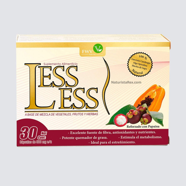 Less Less 30 Caps of 500 mg each