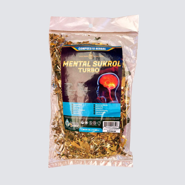 Natural de Mexico Mental Sukrol Turbo Brain Power Loose Leaf Tea 4oz