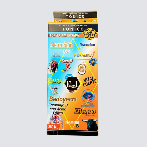 Limited Edition Multivitamins 10en1 B12 - Antioxidant Tonic Drink Dietary Supplement | 380 ML Bottle