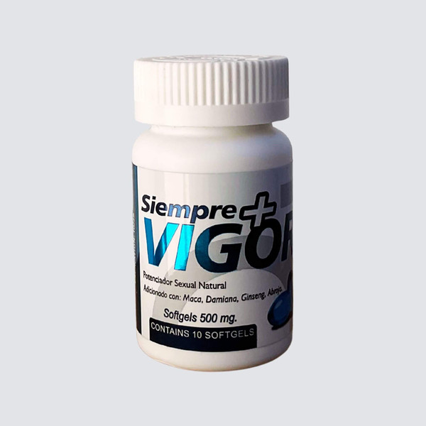 Siempre Vigor 10 Softgels of 500 mg