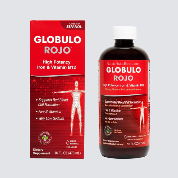 Globulo Rojo High Potency Iron & Vitamin B12 16 oz