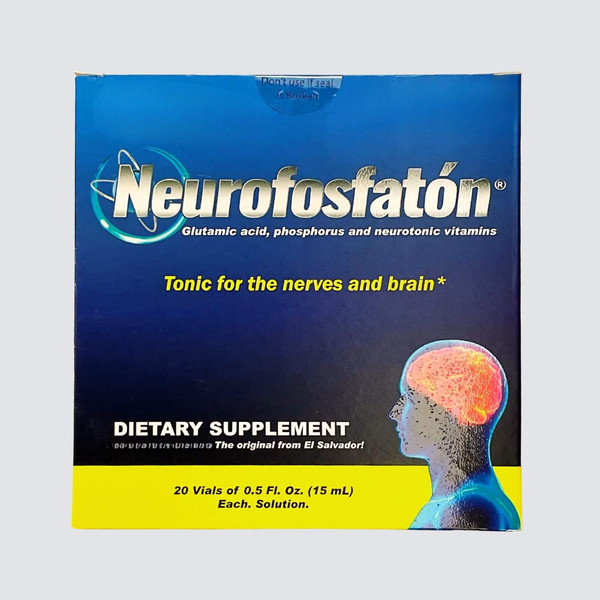 Combisa Neurofosfatón | Glutamic acid, Phosphorus and Neurotonic vitamins | 20 Vials of 0.5oz.