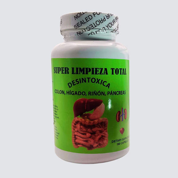 El Mexicanisimo Super LIMPIEZA Total Detox (COLON, HÍGADO, RIÑÓN, PÁNCREAS) Dietary Supplement 100 Caps