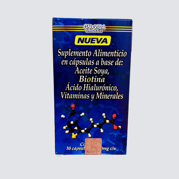 GN+Vida Hyaluronic Acid Biotin Magnesium 30 Capsules