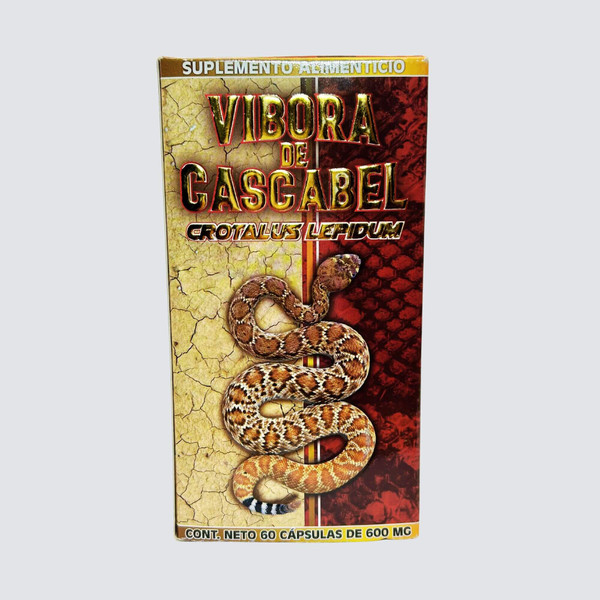 Vibora de Cascabel Plant Extract Dietary Supplement 60 Capsules of 600 mg