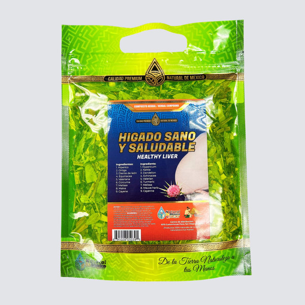 Natural de Mexico Liver Support Herbal Loose Leaf Tea (Te Higado Sano y Saludable)
