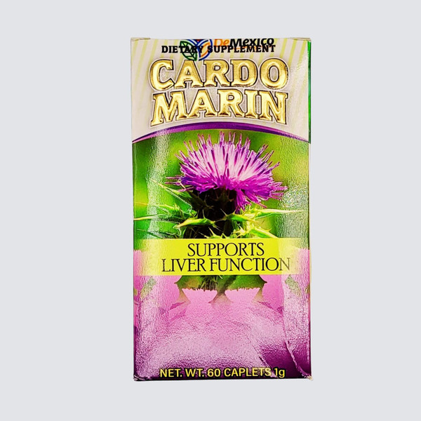 Natural de Mexico Cardo Marin Liver Support Herbal Supplement 60 Caplets