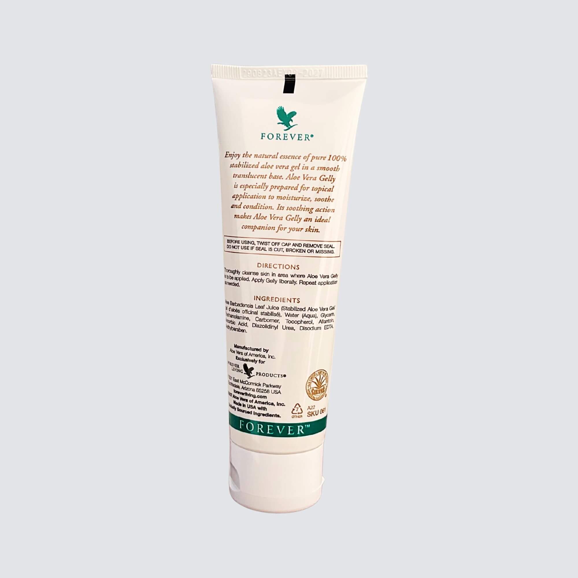 Forever Aloe Vera Gelly | Soothing Clear Gel | 100% pure aloe vera