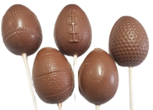 Sports Themed Egg Lollipop