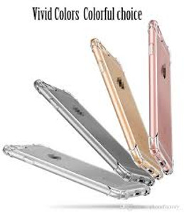 Shockproof Transparent Soft Gel TPU Phone Case for iPhone - Clear Whie