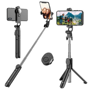 Bluetooth Selfie Stick (X10), Extendable (28 inch) and Tripod Stand Selfie Stick with Wireless Remote for iPhone XR/XS/X/8/Plus/7/Plus/SE/6S/6/Plus, Galaxy S9/S8/S7/S6, Android, More