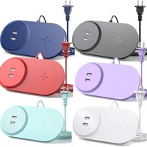 Wireless Charging Pad with Adapter Fast 2 Port with dual USB Compatible with Galaxy S10/S9/S8,iPhone 11/11 Pro/11 Pro Max/XS MAX/XR/XS/8Plus,Note 10/9/8 - Colors: Purple, Blue, Red or Black