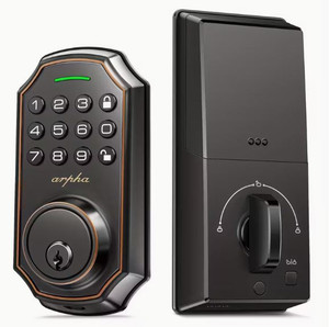 Smart Door Lock with Keyless Entry Lock, 100 Anti-Peek Code Combination, Automatic Lock/Unlock. Easy to Install