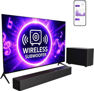 Sound Bar with Wireless Subwoofer, 240W Peak Power, VoiceMX & BassMX, App Control, 2.1ch Soundbar for Smart TV, Adjustable Bass, HDMI, Optical, Bluetooth 6.0, (2026 Model)