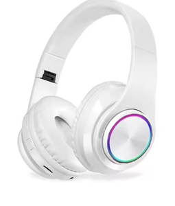 Wireless 5.0 Bluetooth Headset with Mic, LED, TF Card, MP3, Mic, Foldable, USB charging (Choose a color)