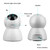 Wireless IP Camera, WiFi HD Home Security Monitoring System, 360 Degree Panoramic View Angle Nanny Cam with Motion Detection, Night Vision, Two-Way Audio for Baby/Elder/Pet
