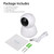 Wireless IP Camera, WiFi HD Home Security Monitoring System, 360 Degree Panoramic View Angle Nanny Cam with Motion Detection, Night Vision, Two-Way Audio for Baby/Elder/Pet