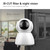 Wireless IP Camera, WiFi HD Home Security Monitoring System, 360 Degree Panoramic View Angle Nanny Cam with Motion Detection, Night Vision, Two-Way Audio for Baby/Elder/Pet