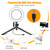 Ring Light Kit, 6.3" Outer Dimmable LED Ring Light with 44" Extendable Tripod Stand, Mini Led Camera Ringlight w/3-Light Color & 10 Brightness Level for YouTube, Self-Portrait Shooting, Streaming