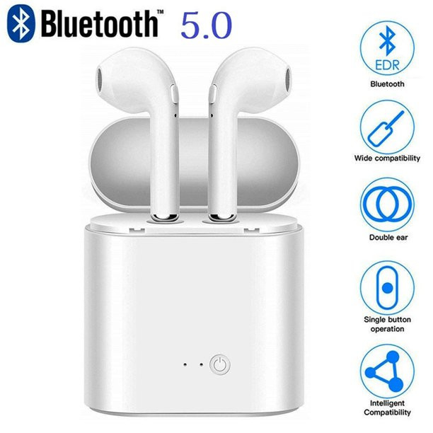 Apple Android i7s TWS Mini Bluetooth 5.0 Earbud/Headset Wireless Headphone Touch Control Siri Supported Earbuds