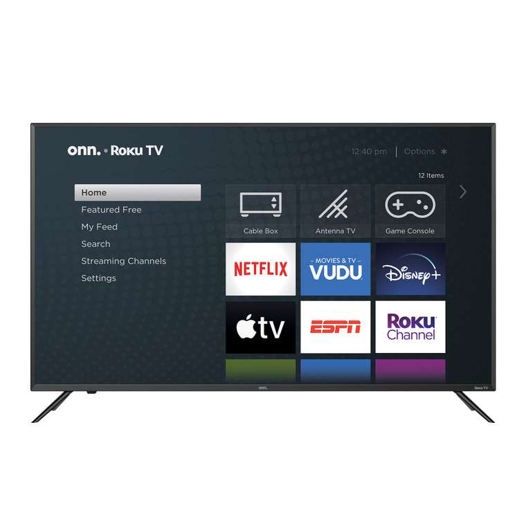 onn. 50" Class 4K UHD LED Roku Smart TV HDR