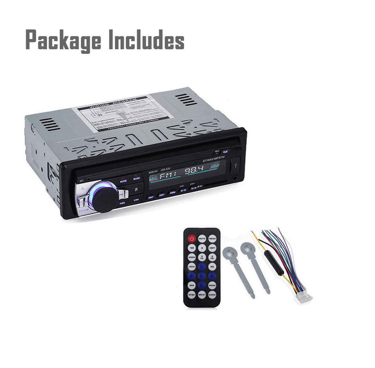 Bluetooth Car Radio In Dash 12v (60w x 4) Car Stereo MP3 Player with USB/SD Port, FM Aux Input Receiver