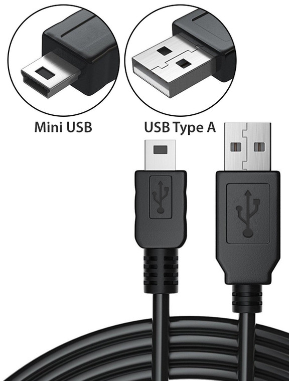 Charging Cable (USB A to Mini USB) 3FT Data Sync Charge For MP4 Speakers, PDA, Sony PlayStation 3 (PS3), GPS, TomTom, Garmin, Blackberry, HTC, Motorola, Samsung Digital Camera, Nikon Portable HDD, Universal