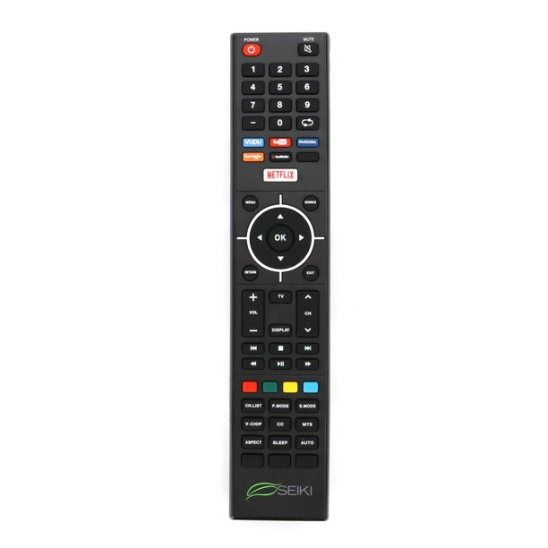 Genuine Seiki 845-058-00B04 Smart TV Remote Control w/ All Functions for LCD/LED HDTVs