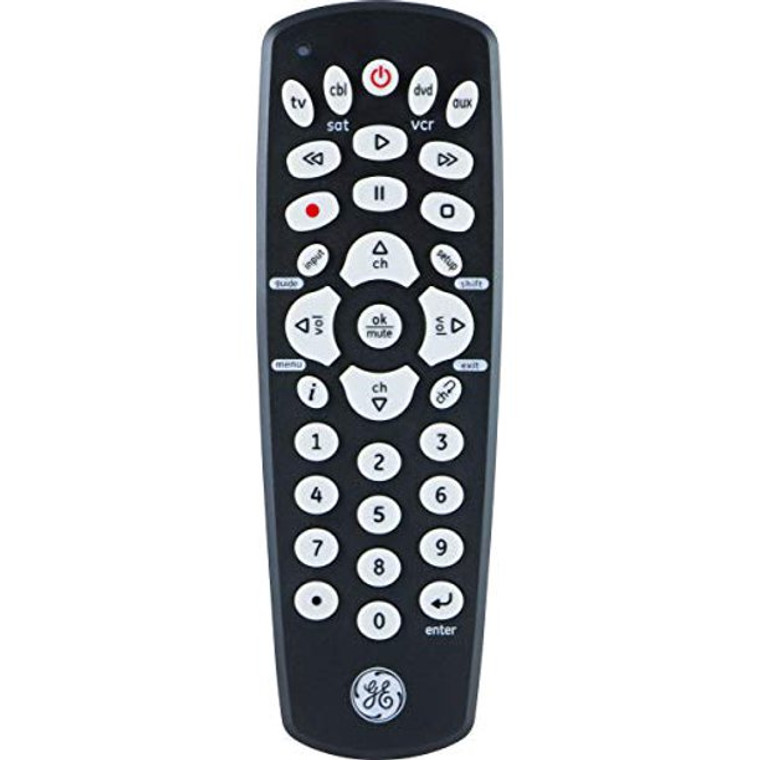 GE 4-Device Universal Remote Control - Black