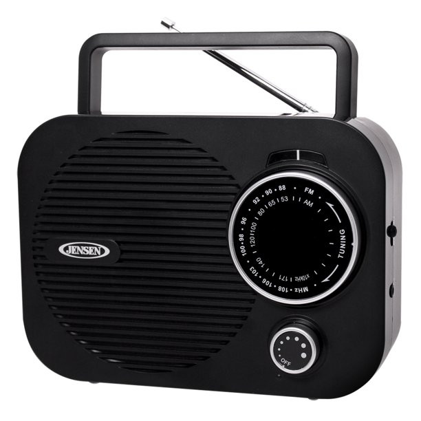 JENSEN Portable AM/FM Radio (Black)