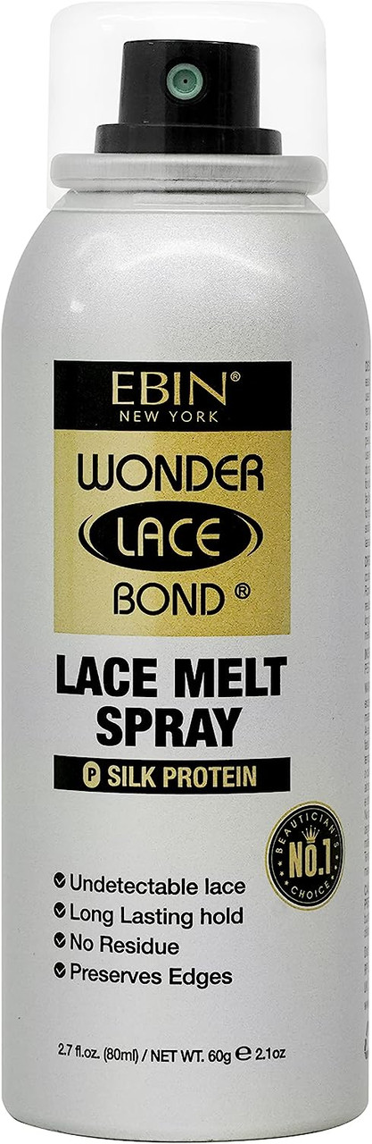  EBIN NEW YORK Wonder Lace Melt Aerosol Spray - Keratin + Biotin  Infused (180ml./ 6.08oz) - Preserves Edges & Undetectable Lace, Long  lasting hold