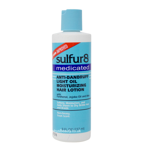 Sulfur8 | Anti-Dandruff Light Oil Moisturizing Hair Lotion (8oz)