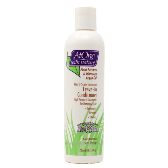 AtOne With Nature | Plant Extract & Moroccan Oil | Leave-in Conditioner