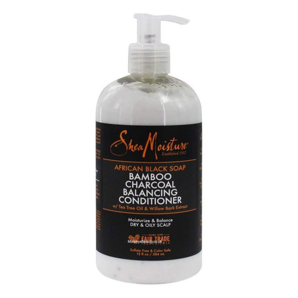 Shea Moisture | African Black Soap | Bamboo Charcoal Balancing Cpnditioner (13oz)