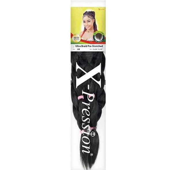 X-Pression LAGOS Ultra Braid Hair Extension No Prep Needed -Colour 4 Chocolate Brown