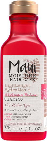 Maui Moisture Lightweight Hydration + Hibiscus Water Shampoo No Sulfates, 385 ml